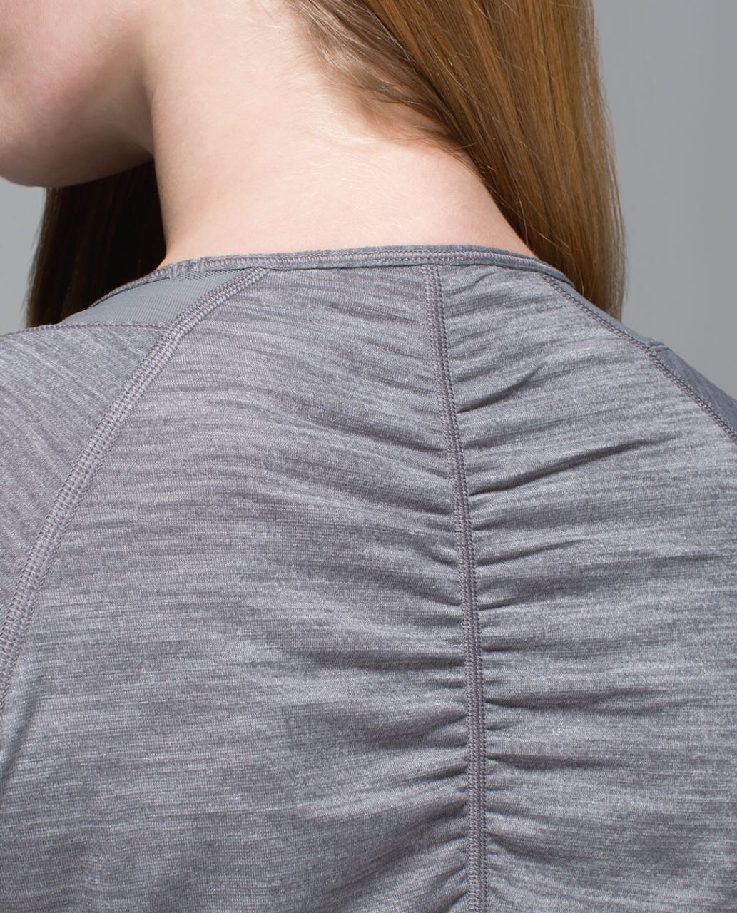 Lululemon Mesh With Me Short Sleeve - Heathered Slate / Slate