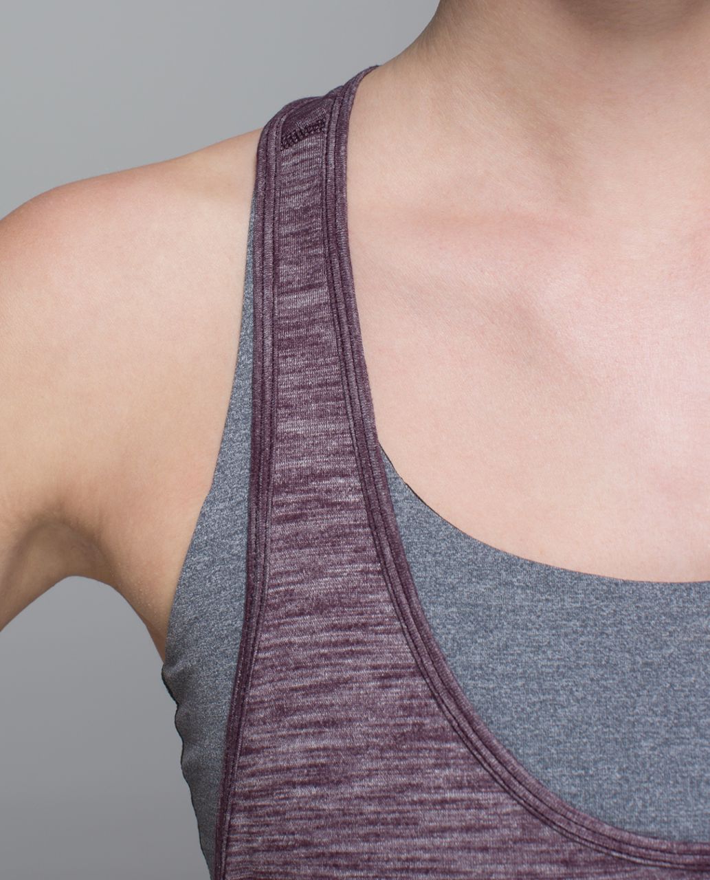 Lululemon 105 F Singlet - Heathered Black Cherry (First Release)