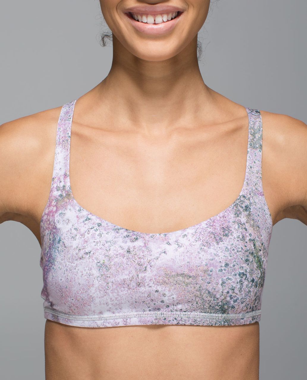 Lululemon Free To Be Bra - Sugar Crush Multi / Black Cherry