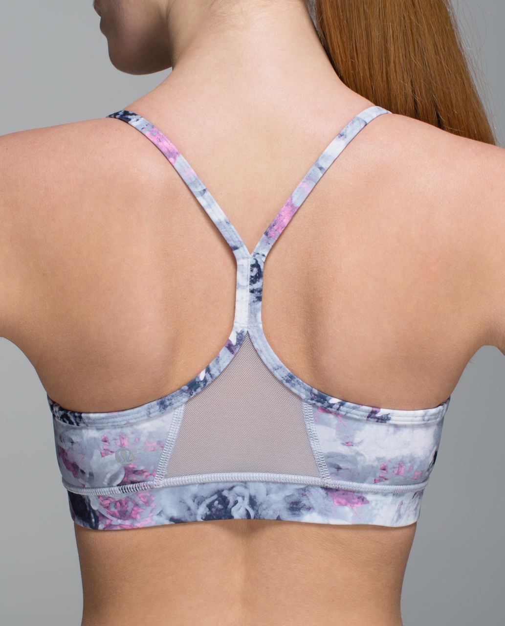 Lululemon Flow Y Bra IV - Moody Mirage White Deep Navy