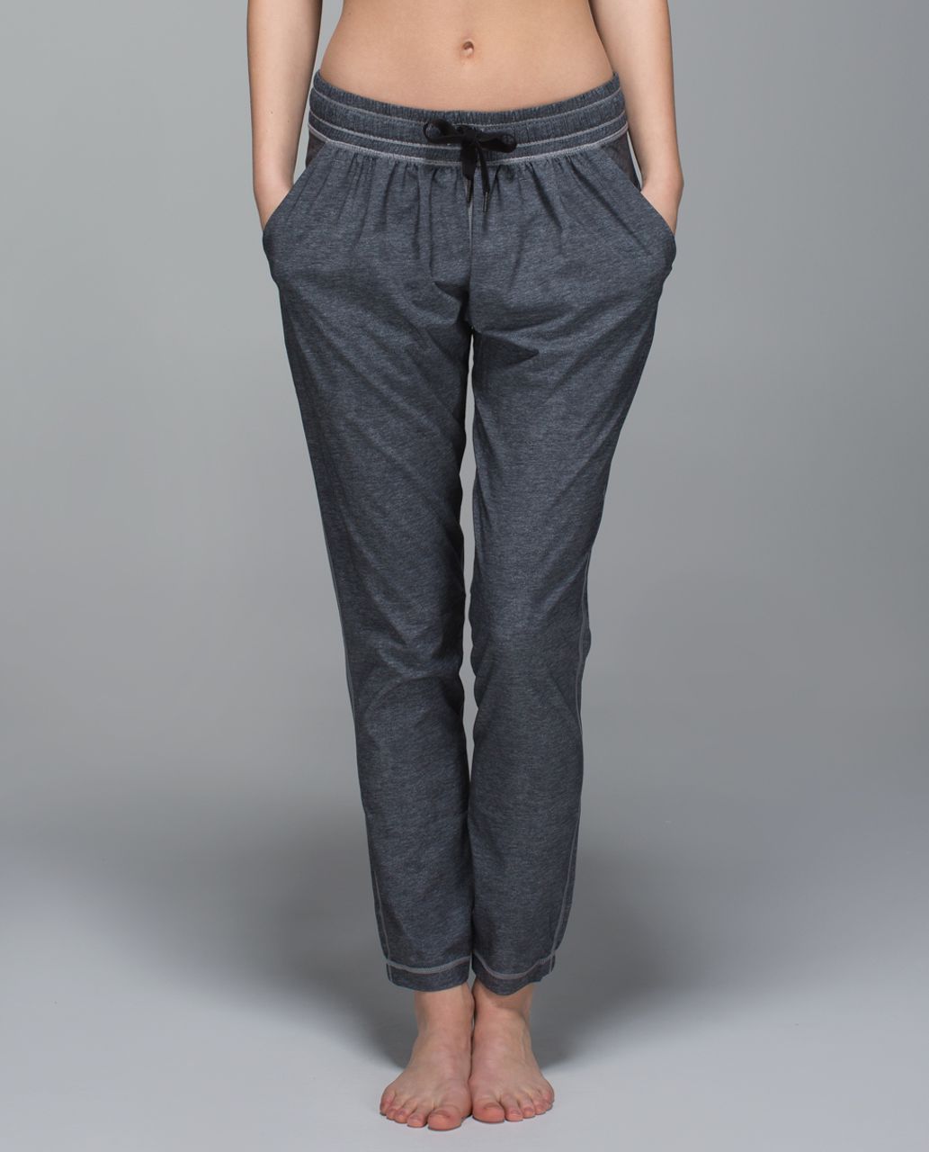 Lululemon Namaskar Pant II - Heathered Texture Printed Greyt Deep Coal