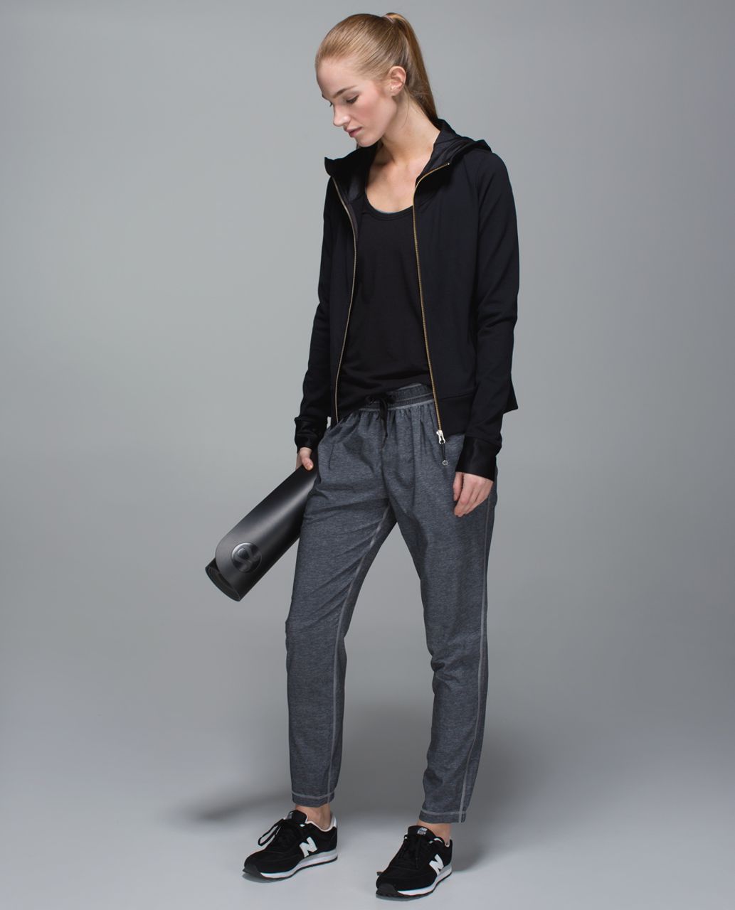 Lululemon Namaskar Pant II - Heathered Texture Printed Greyt Deep Coal