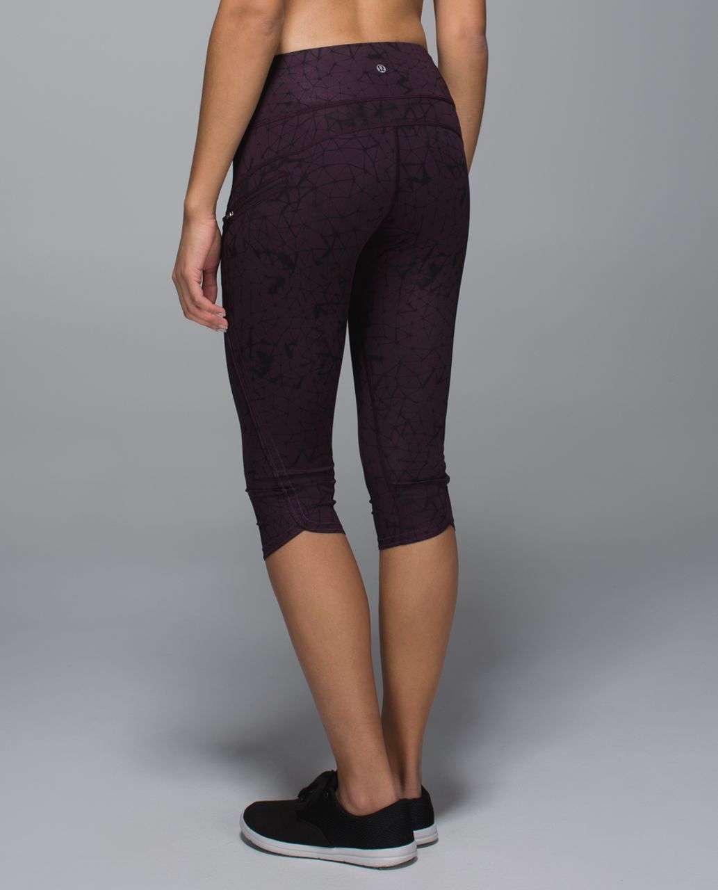 Lululemon Inspire Tight II *Full-On Luxtreme (Mesh) - Star Crushed Black  Cherry Black / Black / Black Cherry - lulu fanatics