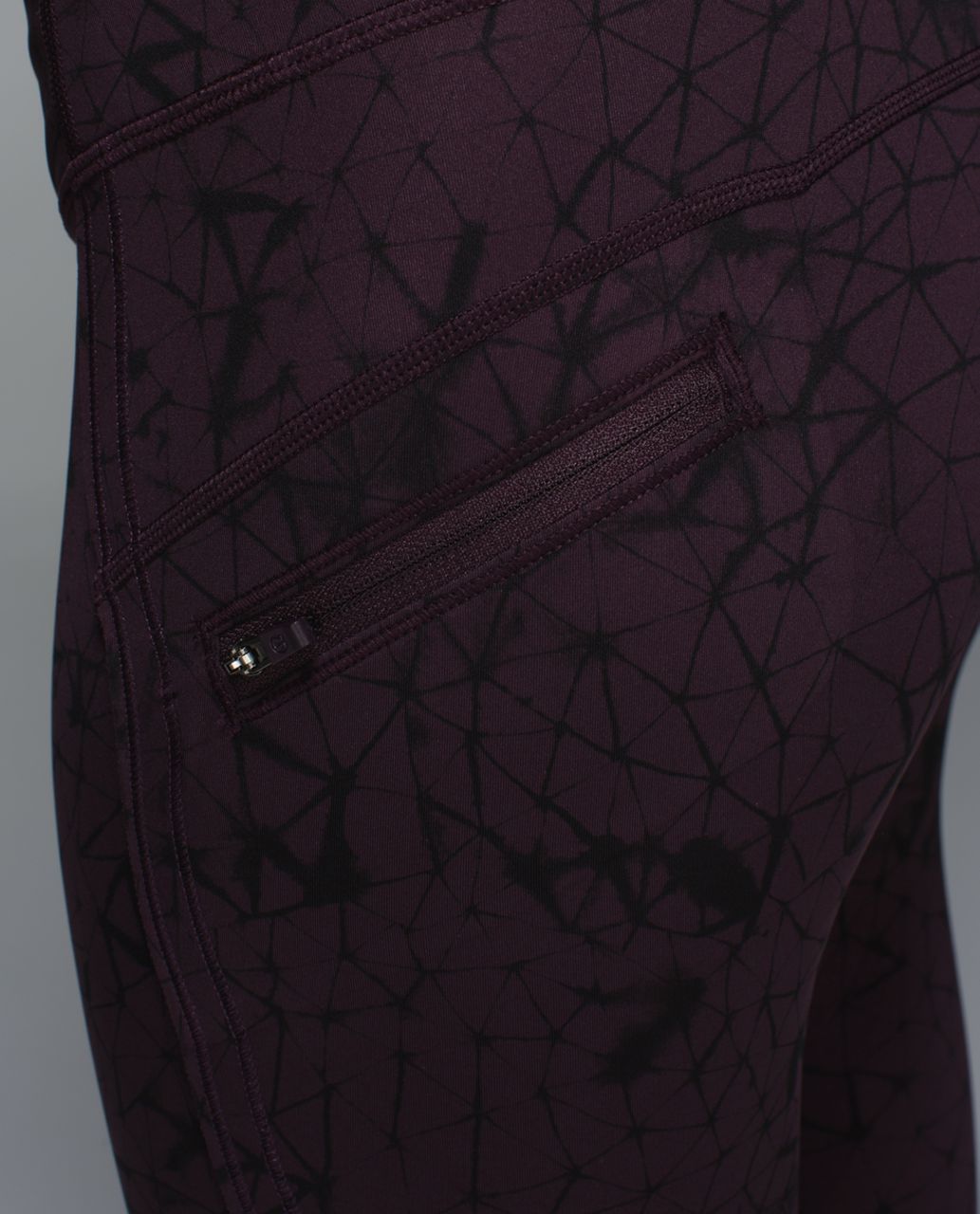 Lululemon Run:  Top Speed Crop *Full-On Luxtreme - Star Crushed Black Cherry Black