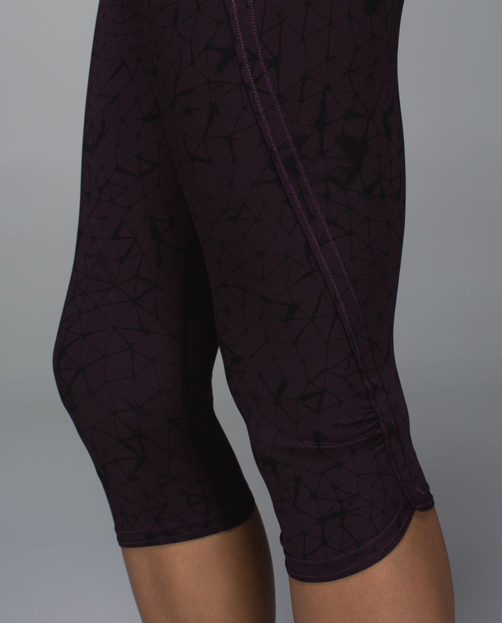 Lululemon Run:  Top Speed Crop *Full-On Luxtreme - Star Crushed Black Cherry Black