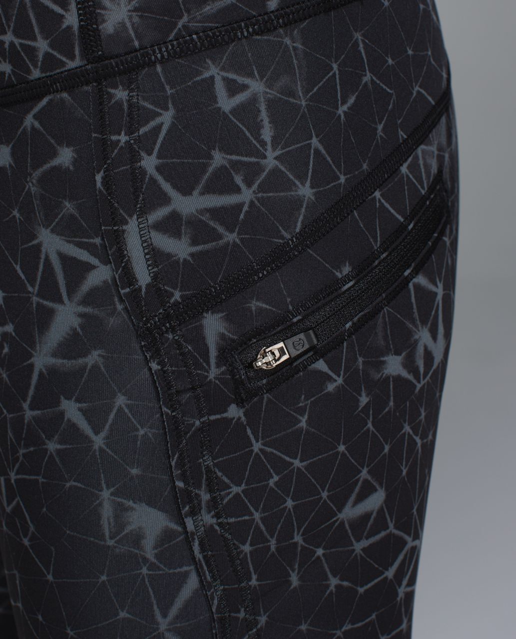 Lululemon Run:  Top Speed Crop *Full-On Luxtreme - Star Crushed Coal Black