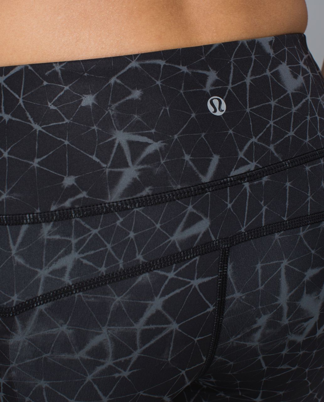 Lululemon Run:  Top Speed Crop *Full-On Luxtreme - Star Crushed Coal Black