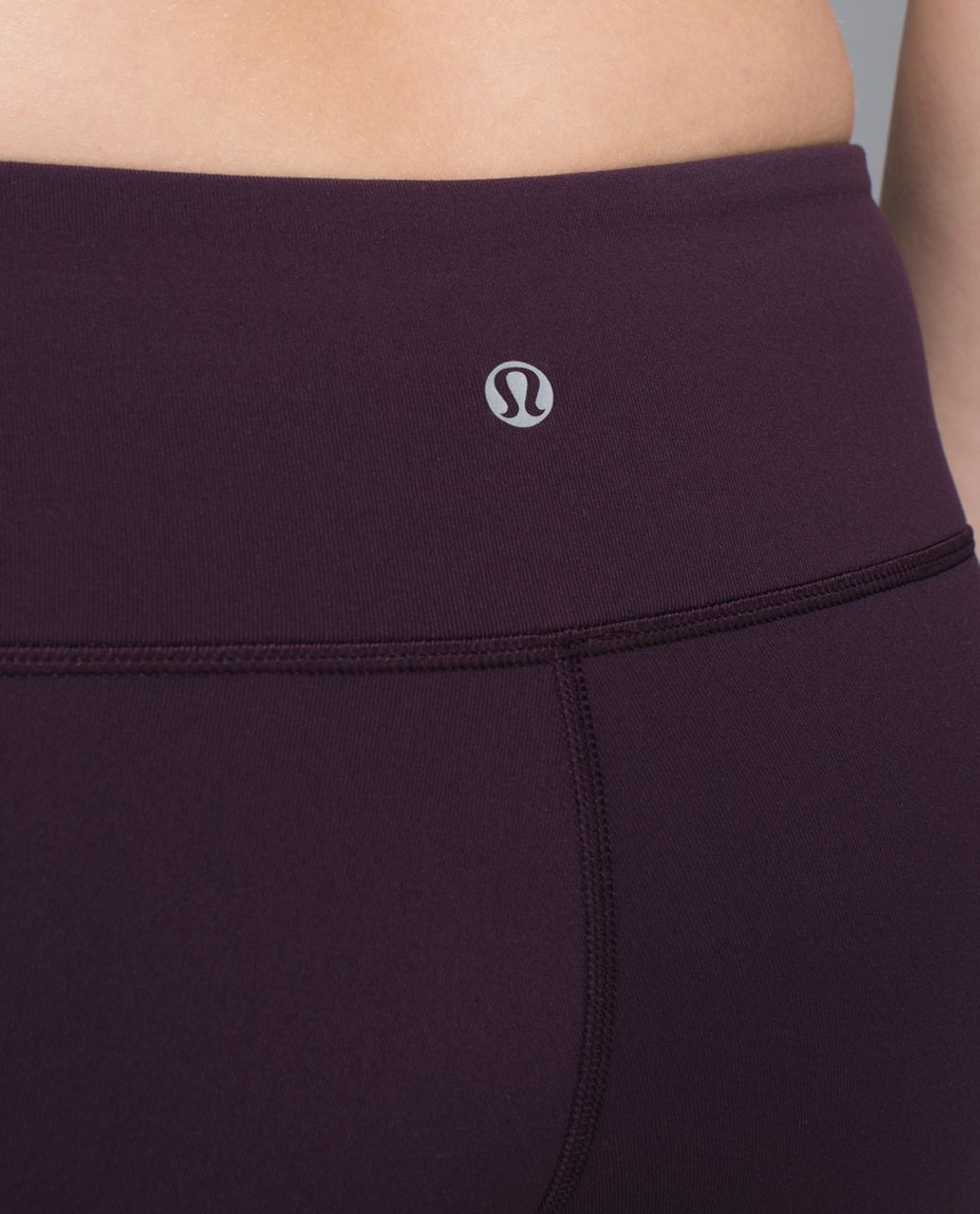 Lululemon Wunder Under Crop II *Full-On Luon - Black Cherry