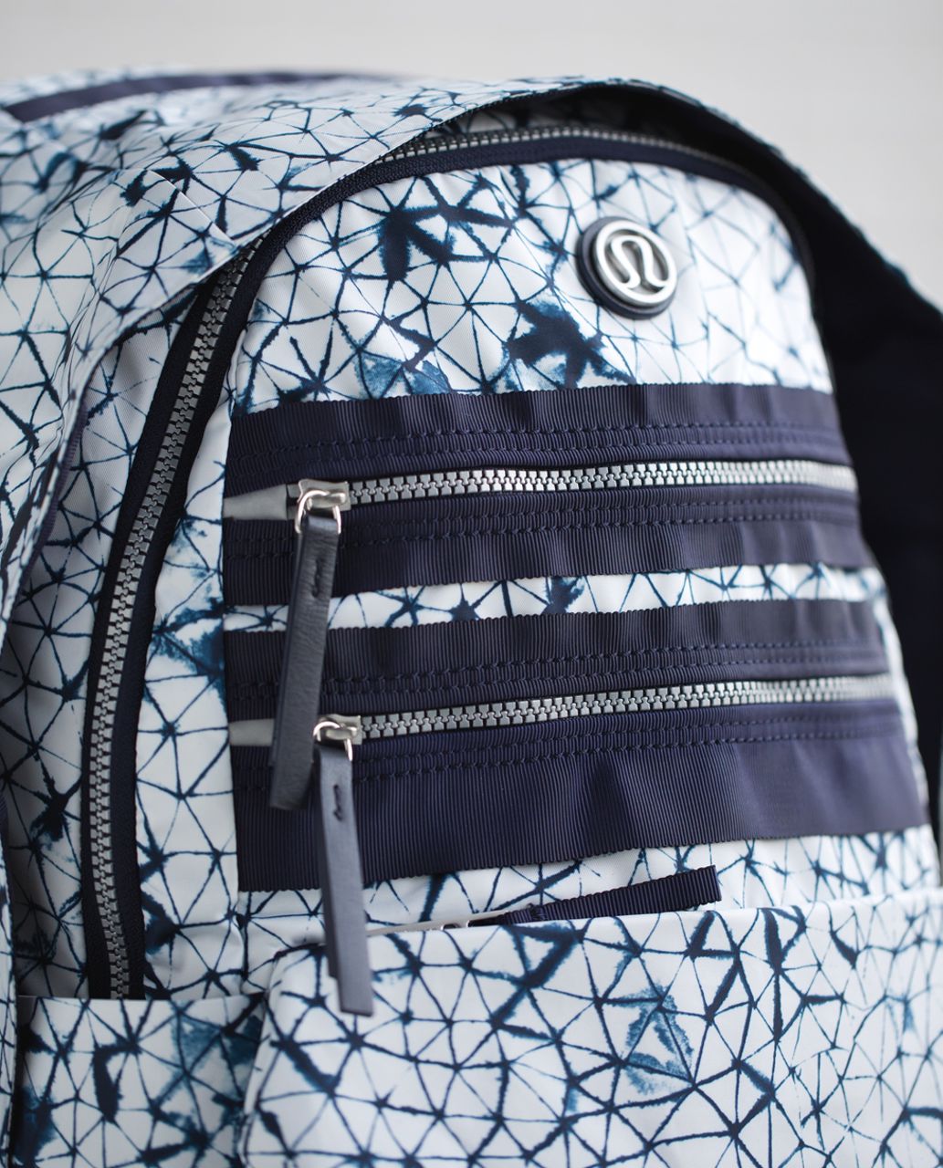 Lululemon Pack To Reality Backpack - Star Crushed White Deep Navy / Naval Blue