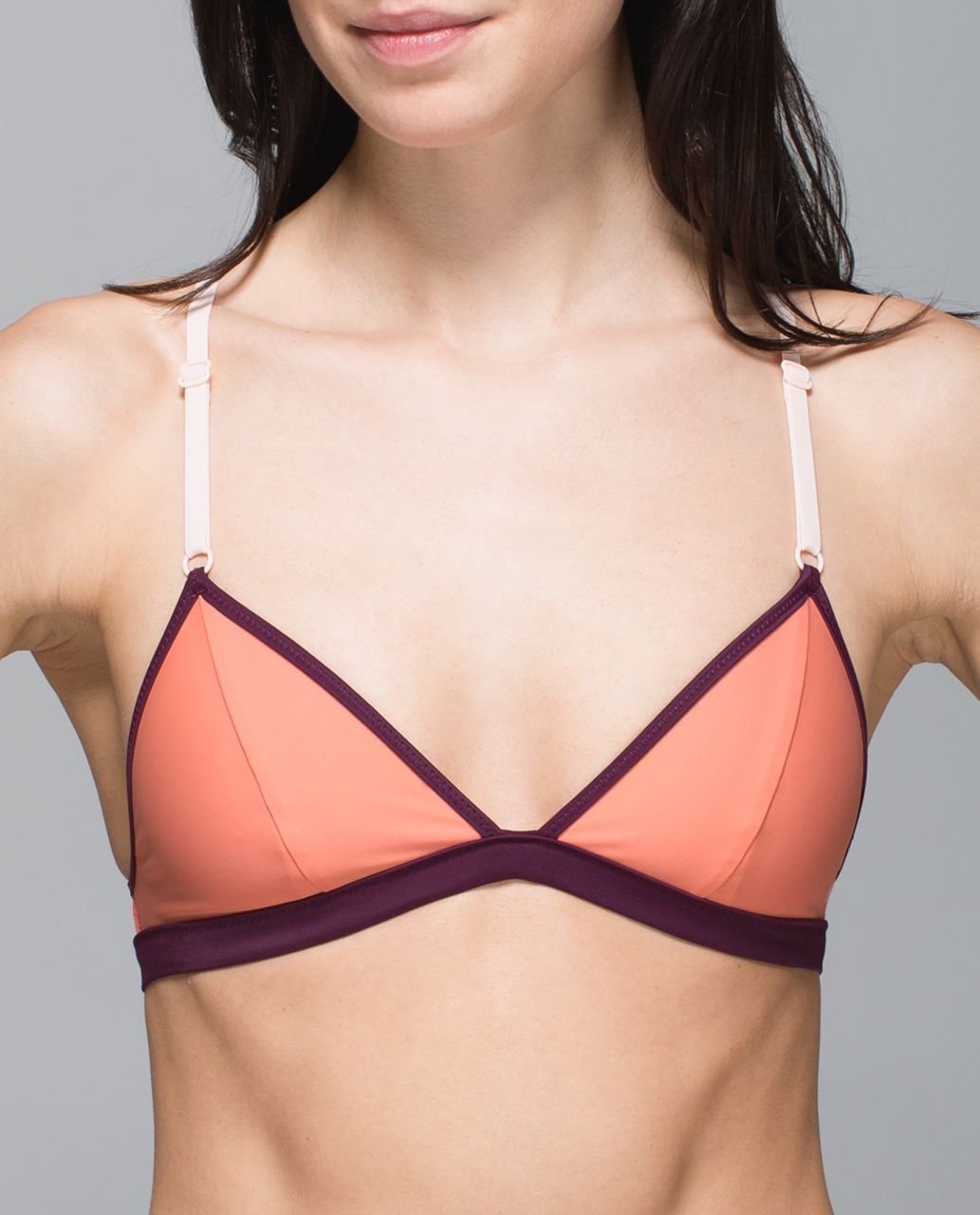 Lululemon Water:  Surf To Sand Triangle Top - Plum Peach / Plum / Butter Pink