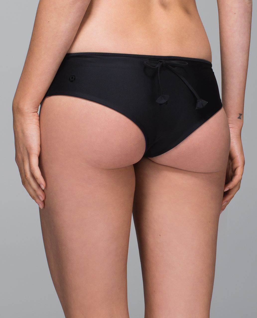 Lululemon Water:  Surf To Sand Cheeky - Black / Harbor Blue