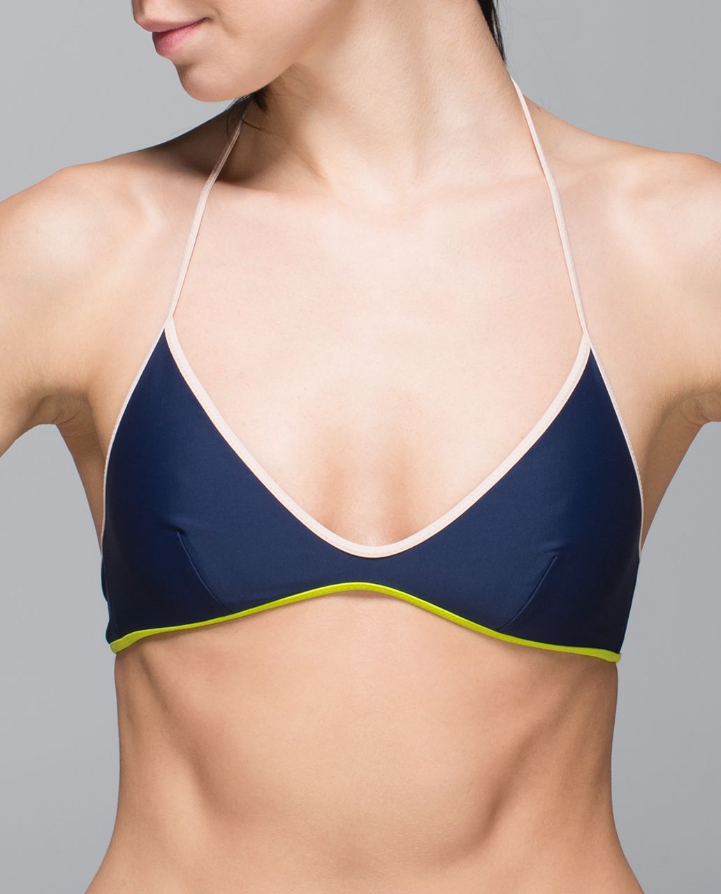 Lululemon Water:  Surf To Sand Tie Top - Naval Blue / Naked / Plum