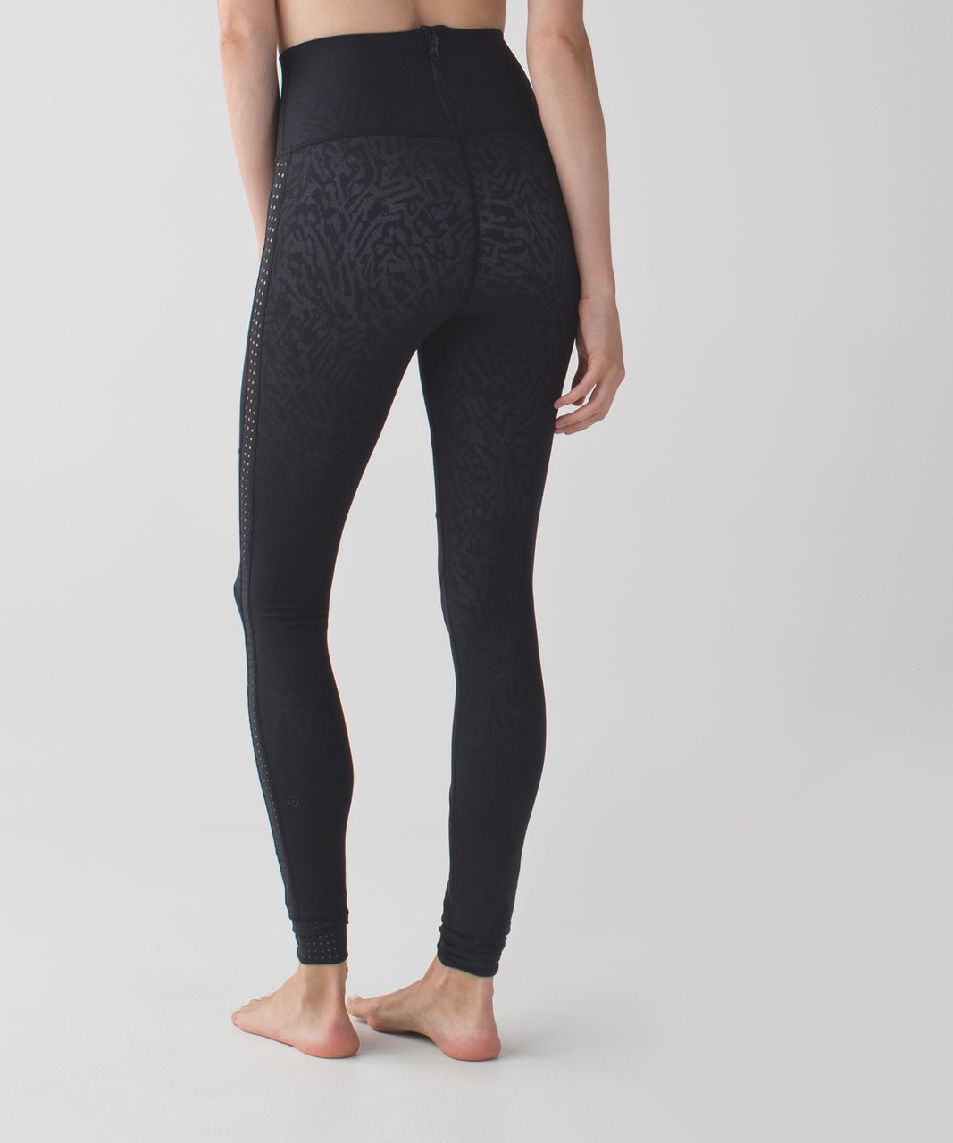 Lululemon Water:  Paddle Tight - Black / Brushed Animal Black White