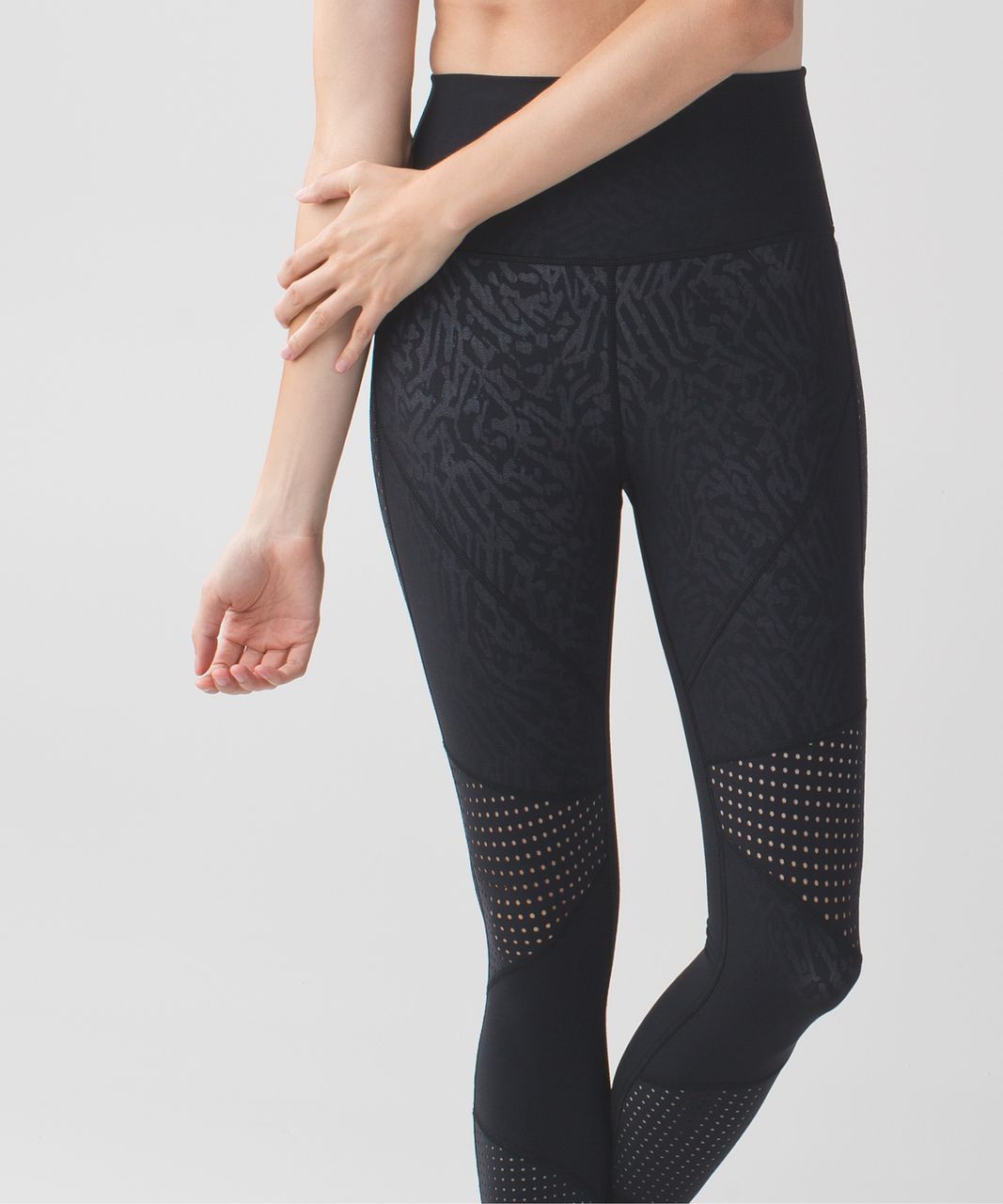 Lululemon Water:  Paddle Tight - Black / Brushed Animal Black White