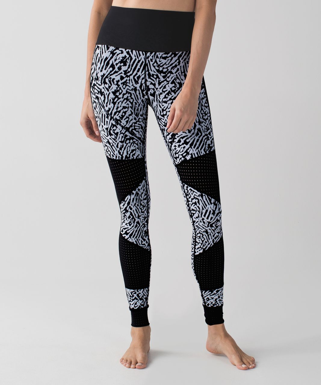 Lululemon Water:  Paddle Tight - Black / Brushed Animal Black White