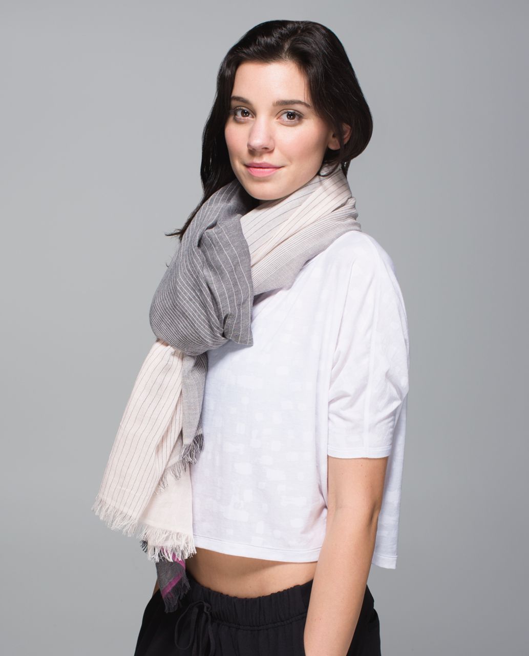 Lululemon Warrior Scarf - Deep Coal / Butter Pink / Raspberry Glo Light