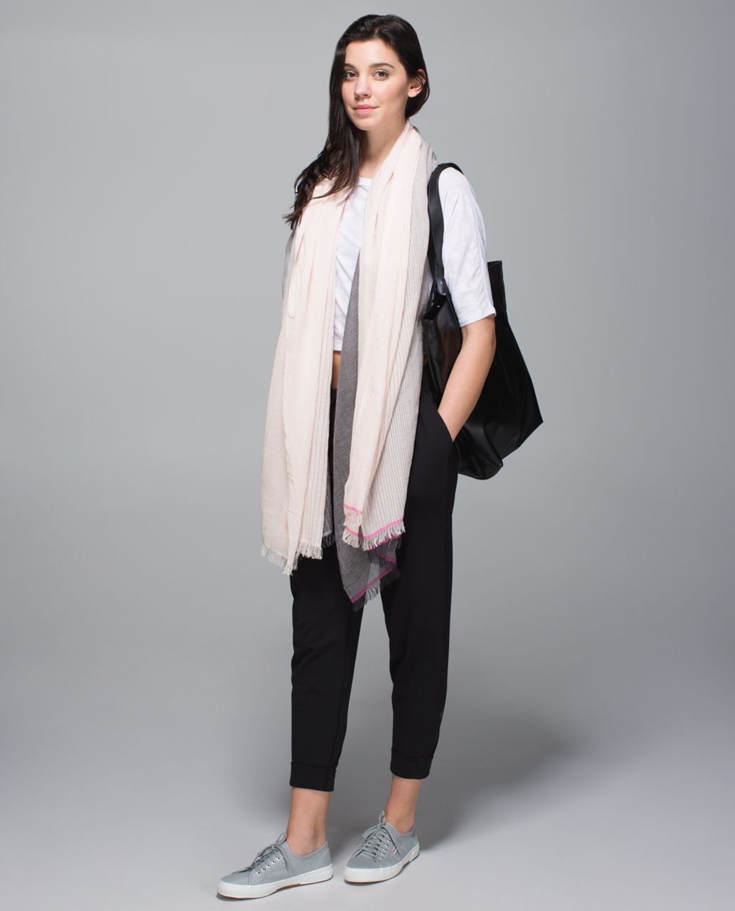 Lululemon Warrior Scarf - Deep Coal / Butter Pink / Raspberry Glo Light