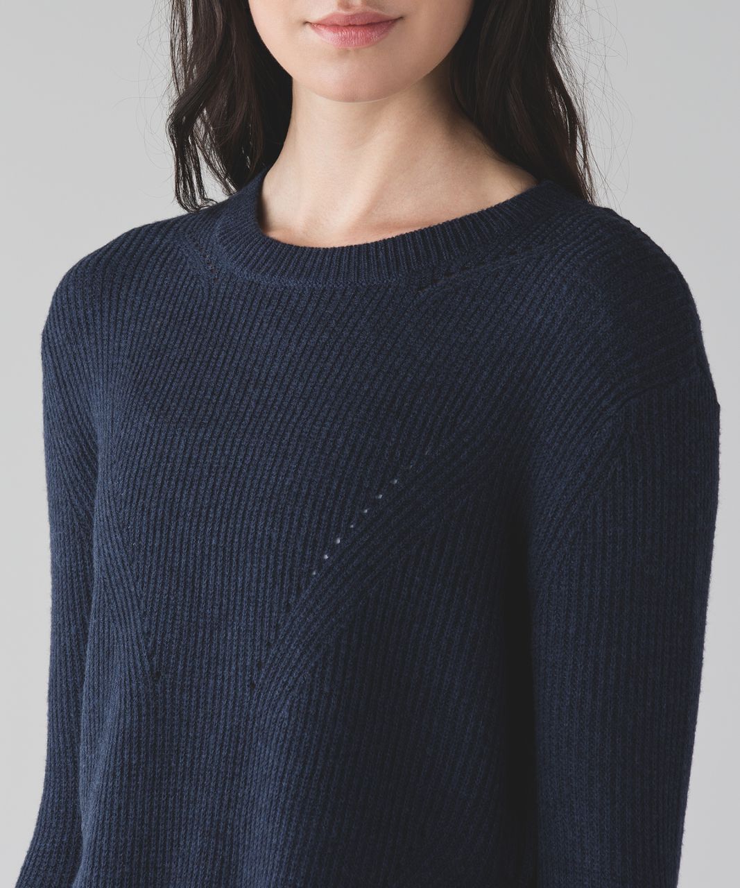 Lululemon Seva Sweater - Heathered Deep Navy - lulu fanatics