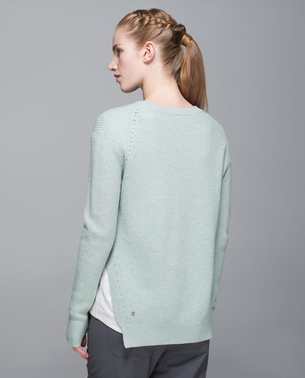 Lululemon Seva Sweater - Heathered Minty Grey