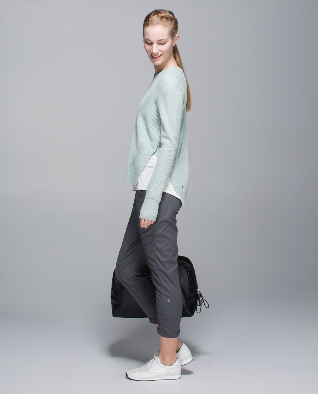 Lululemon Seva Sweater - Heathered Minty Grey