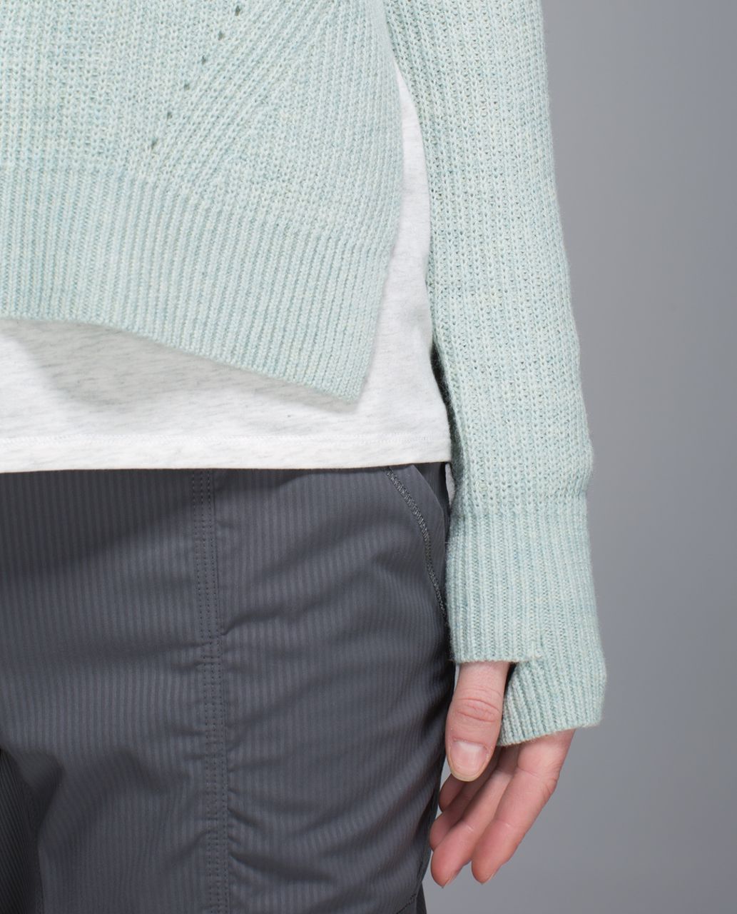 Lululemon Seva Sweater - Heathered Minty Grey