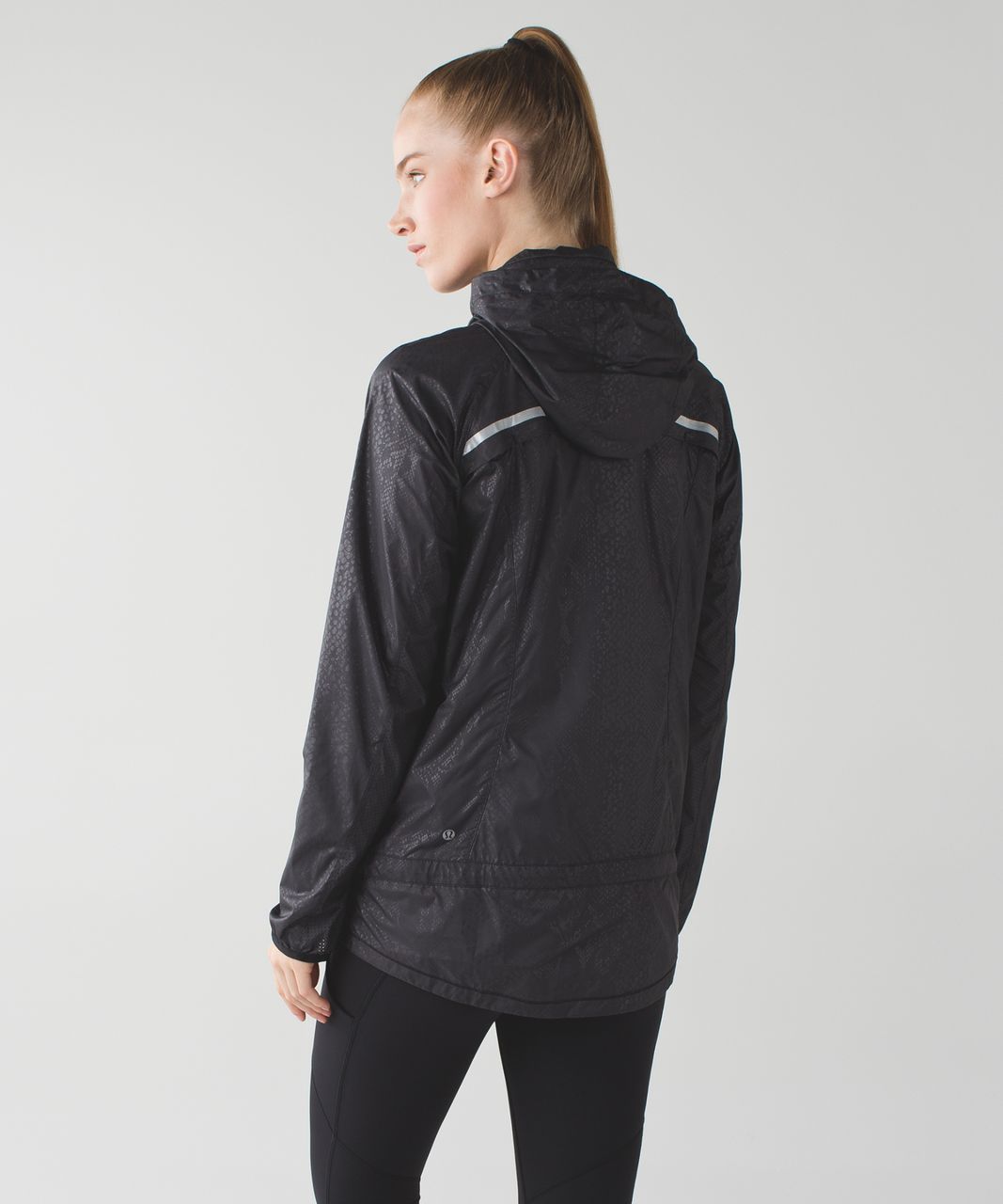 Lululemon Miss Misty Jacket II - Desert Snake Embossed Black / Black