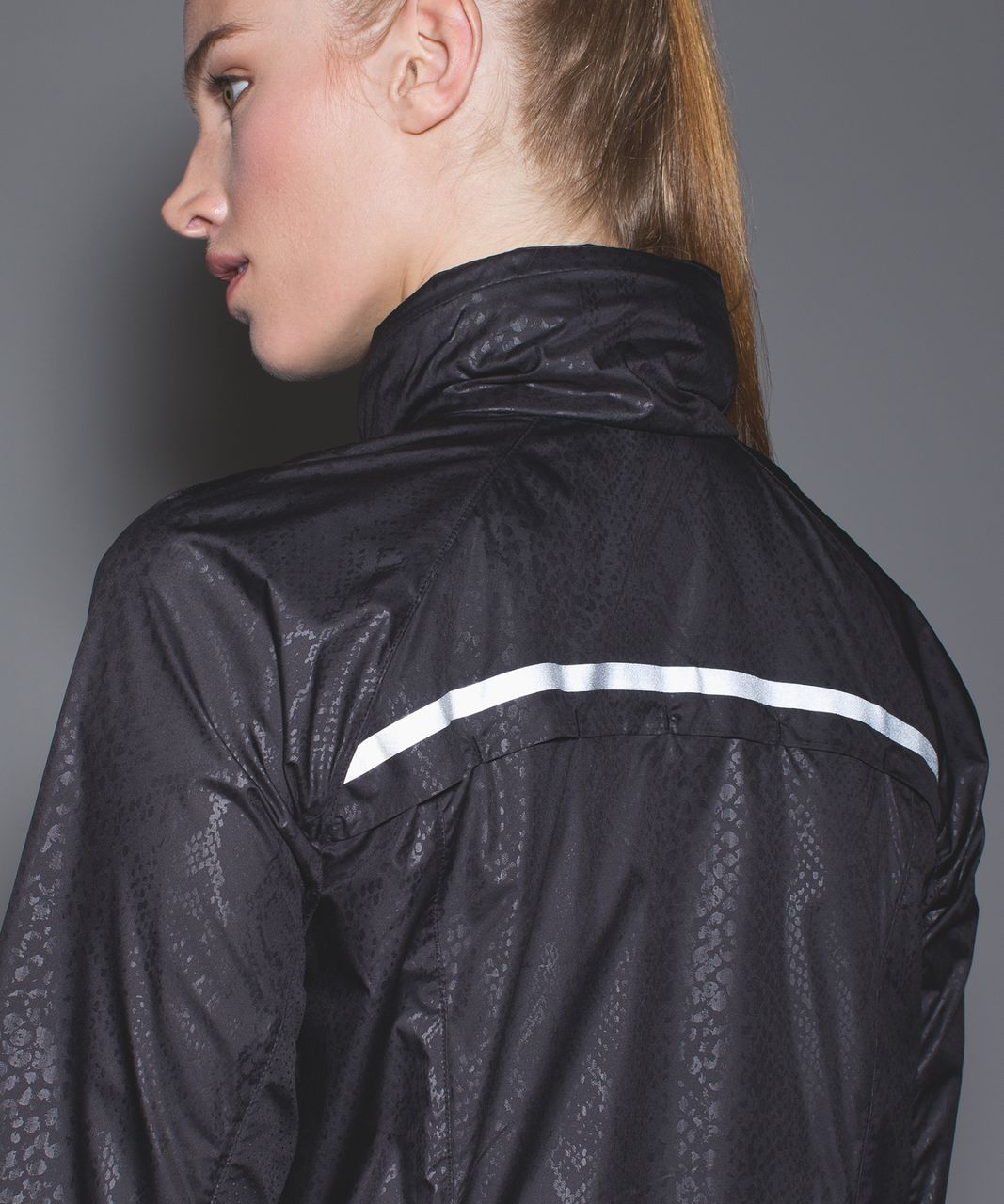 Lululemon Miss Misty Jacket II - Desert Snake Embossed Black / Black