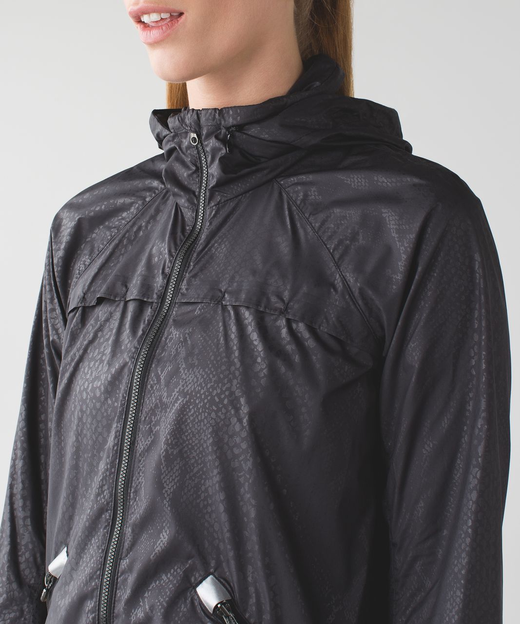 Lululemon Miss Misty Jacket II - Desert Snake Embossed Black / Black