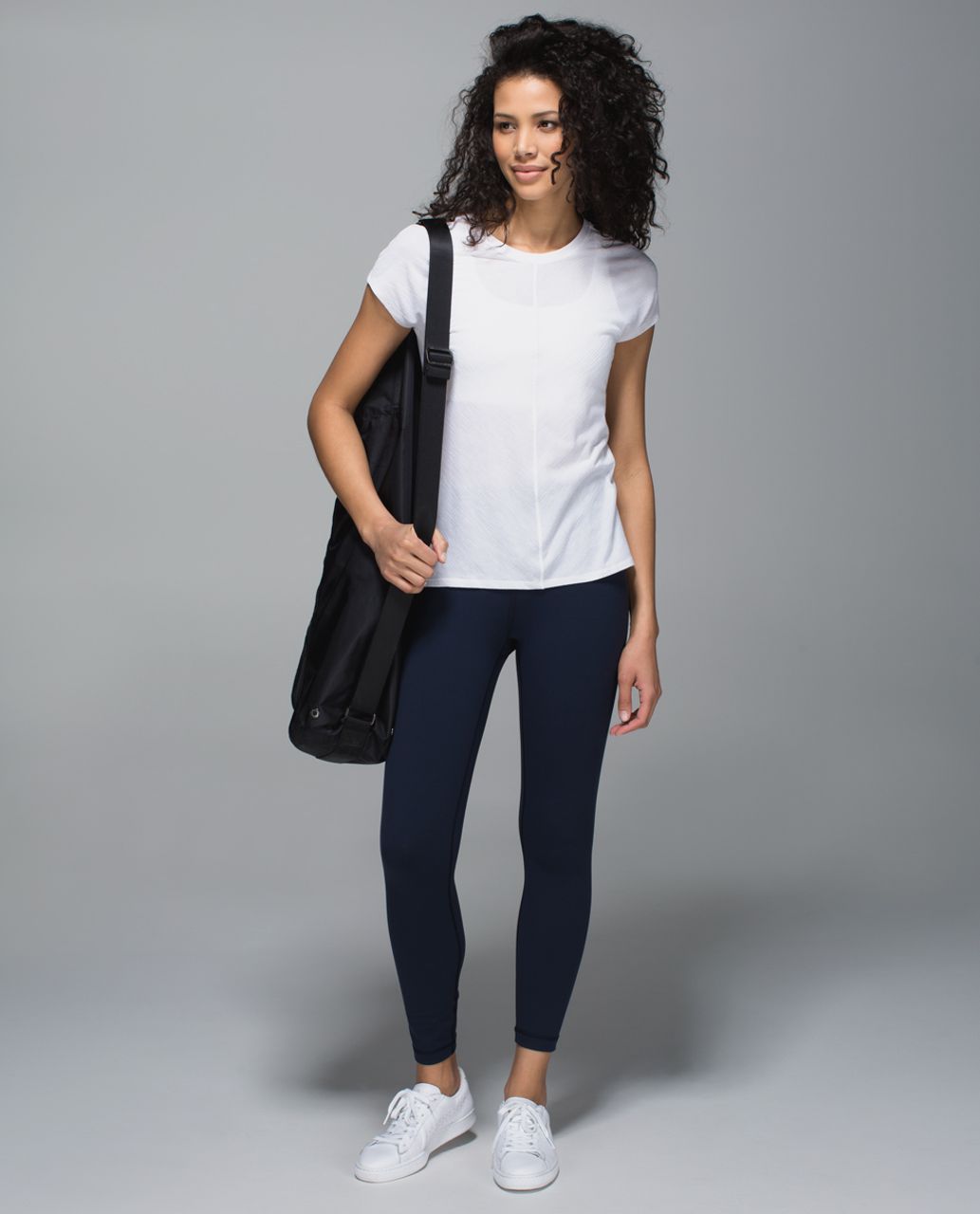 Lululemon Retreat Tee - Heathered White /  White