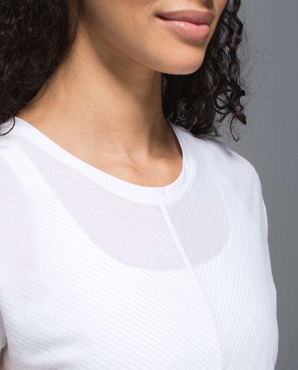 Lululemon Retreat Tee - Heathered White / White - lulu fanatics