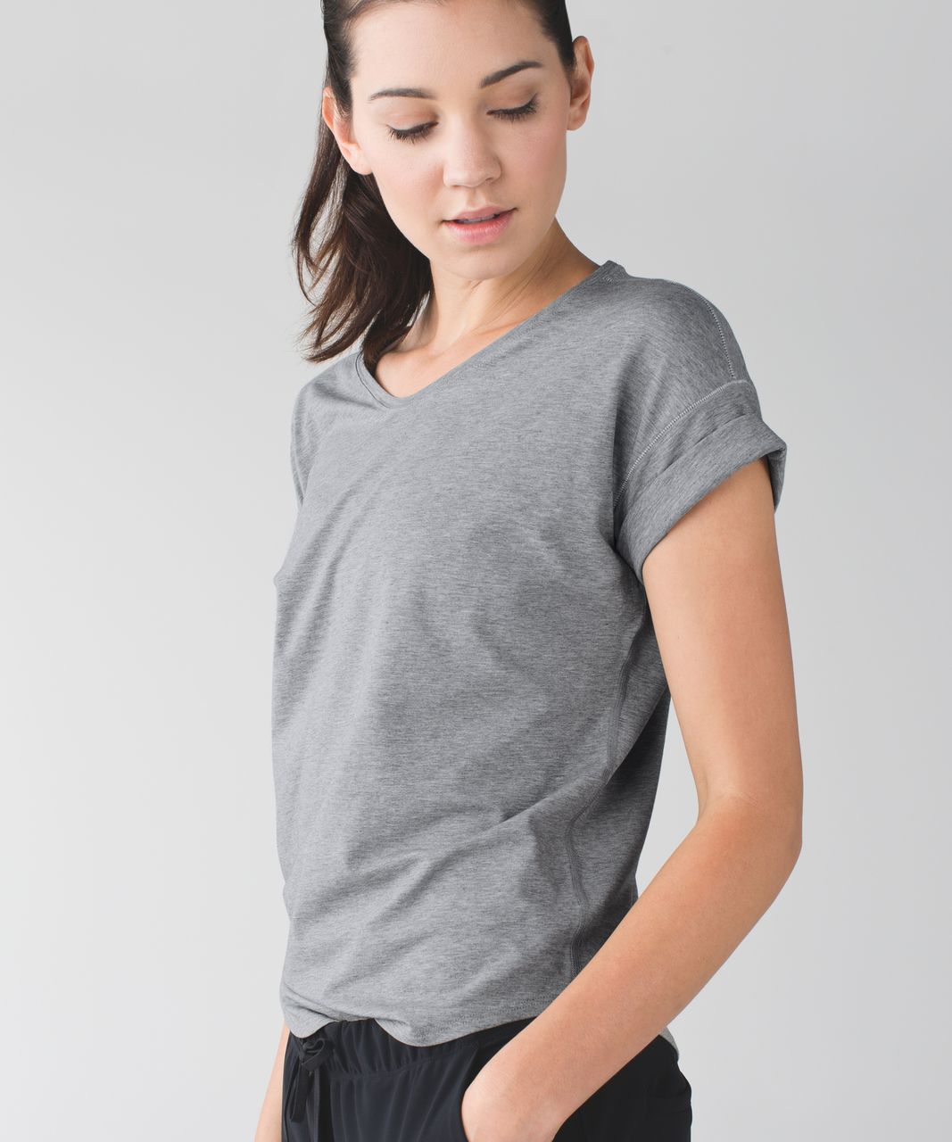 Lululemon Weekend Short Sleeve - Heathered Medium Grey - lulu fanatics