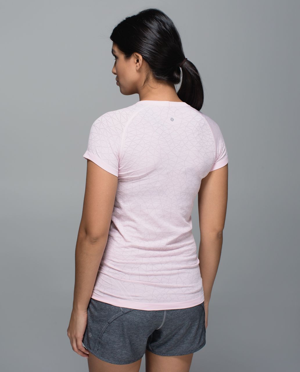 Lululemon Run:  Swiftly Tech Short Sleeve Crew - Heathered Strawberry Milkshake