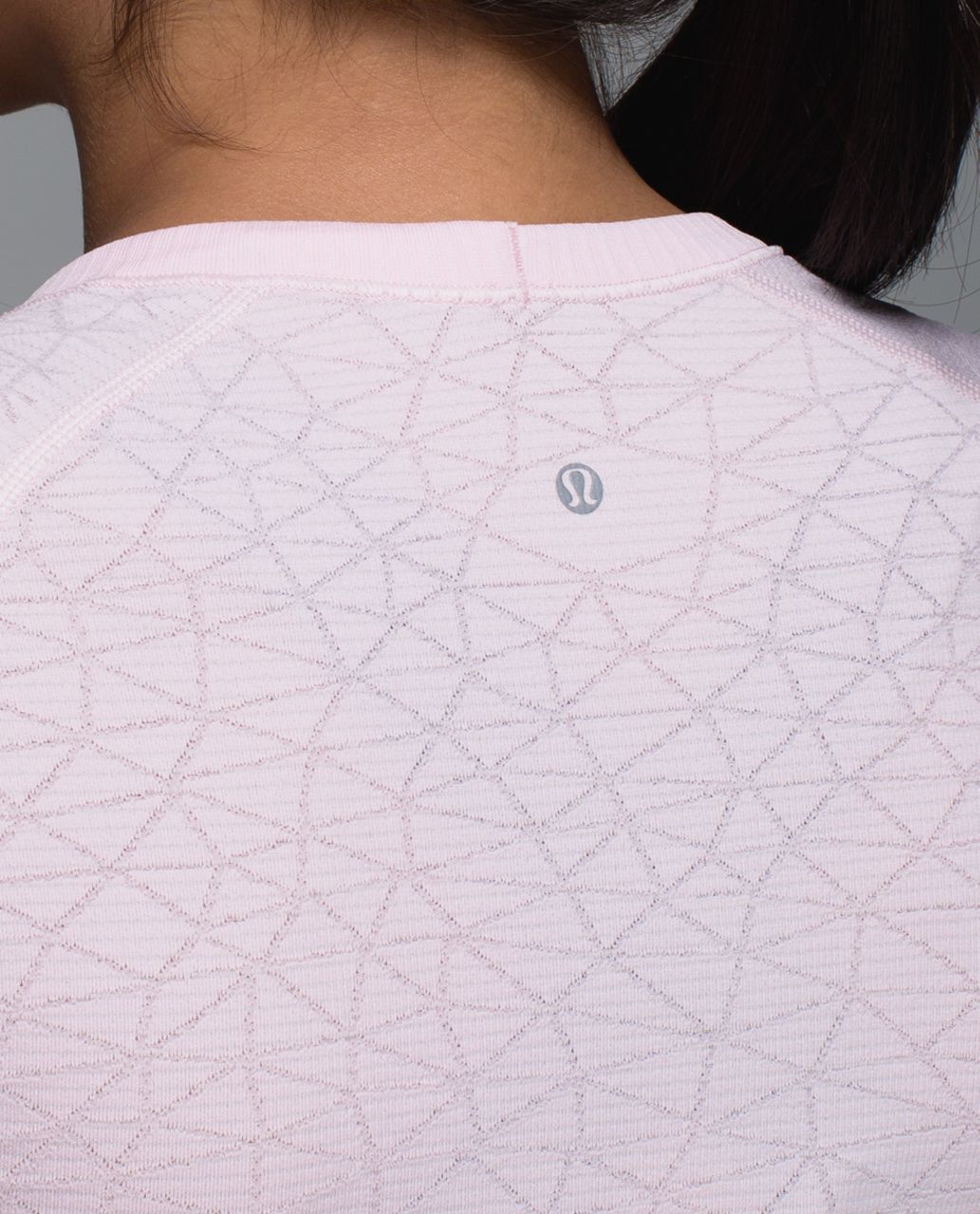 Lululemon Run:  Swiftly Tech Short Sleeve Crew - Heathered Strawberry Milkshake