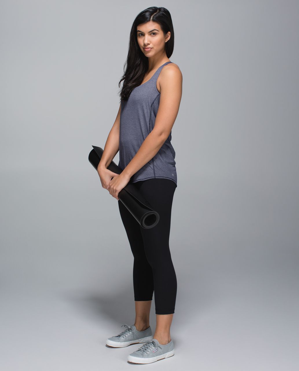 Lululemon Wild Tank - Heathered Deep Navy / Star Crushed Silver Fox Deep Navy