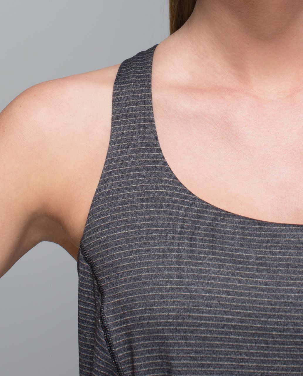 Lululemon Wild Tank - Heathered Black / Desert Snake Deep Coal Black