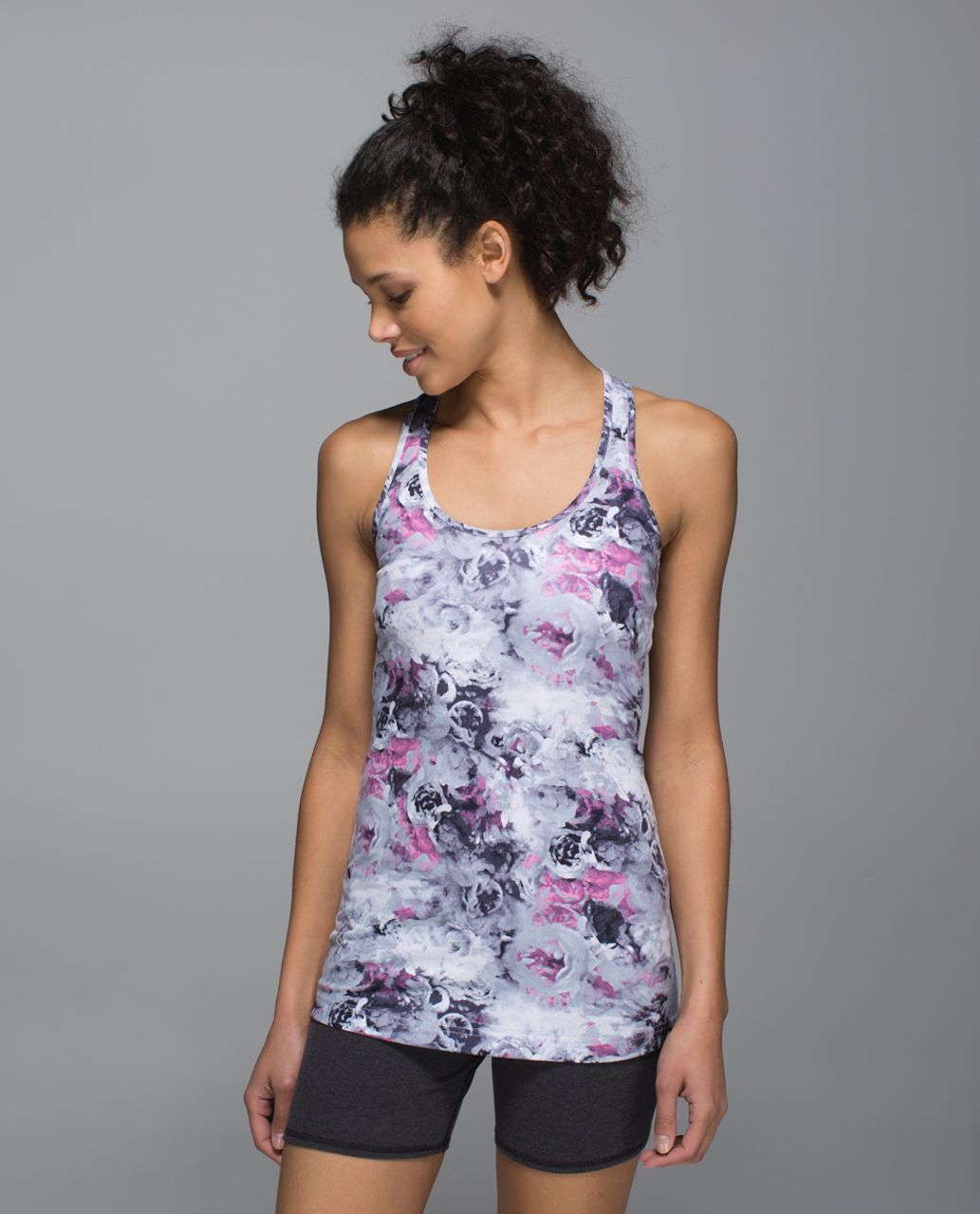 Lululemon Cool Racerback - Moody Mirage White Deep Navy