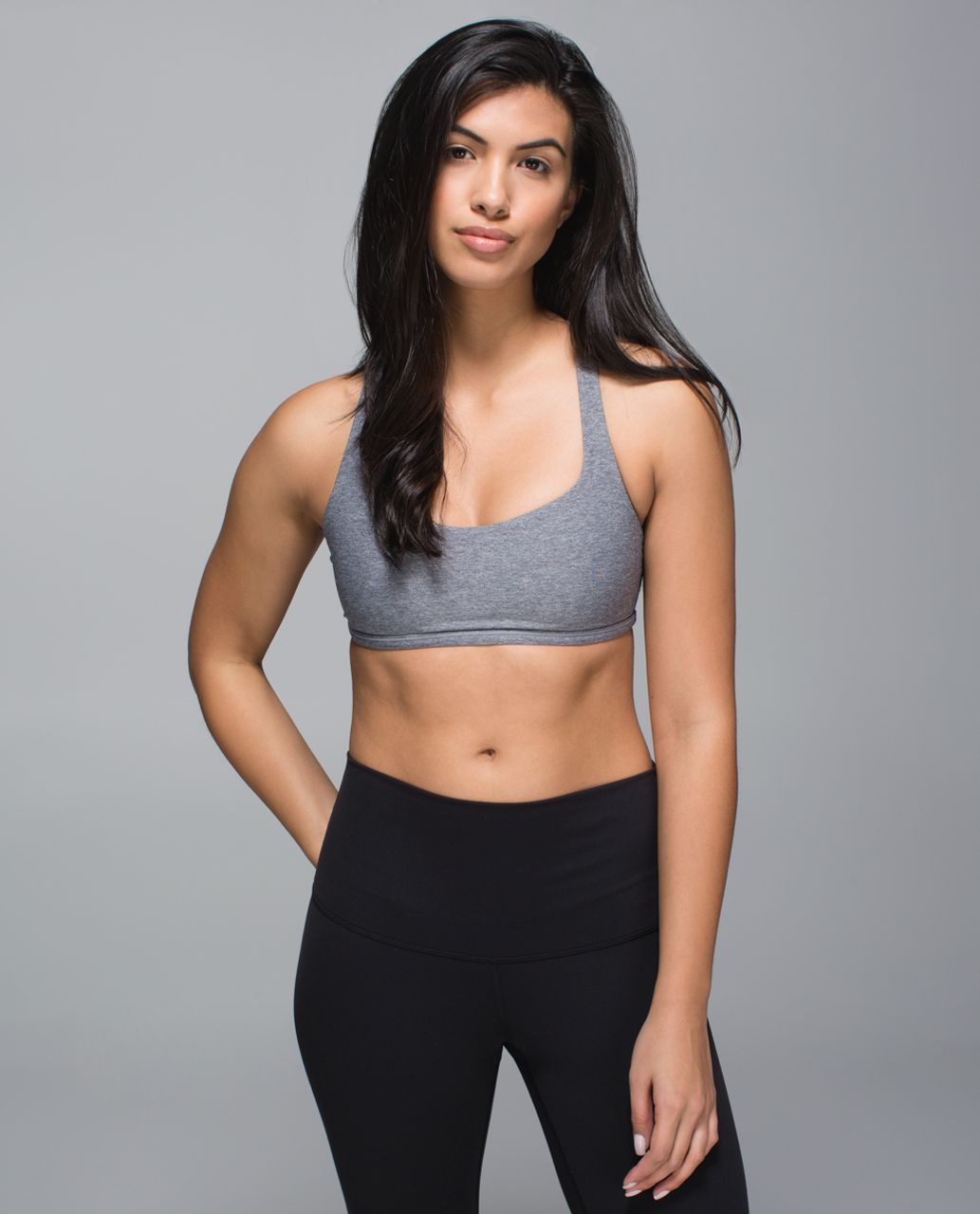 Lululemon Free To Be Bra (Wild) - Heathered Slate / Clear Mint