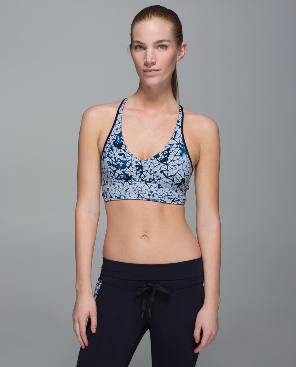 Lululemon Retreat Bra - Naval Blue / Star Crushed Silver Fox Deep Navy