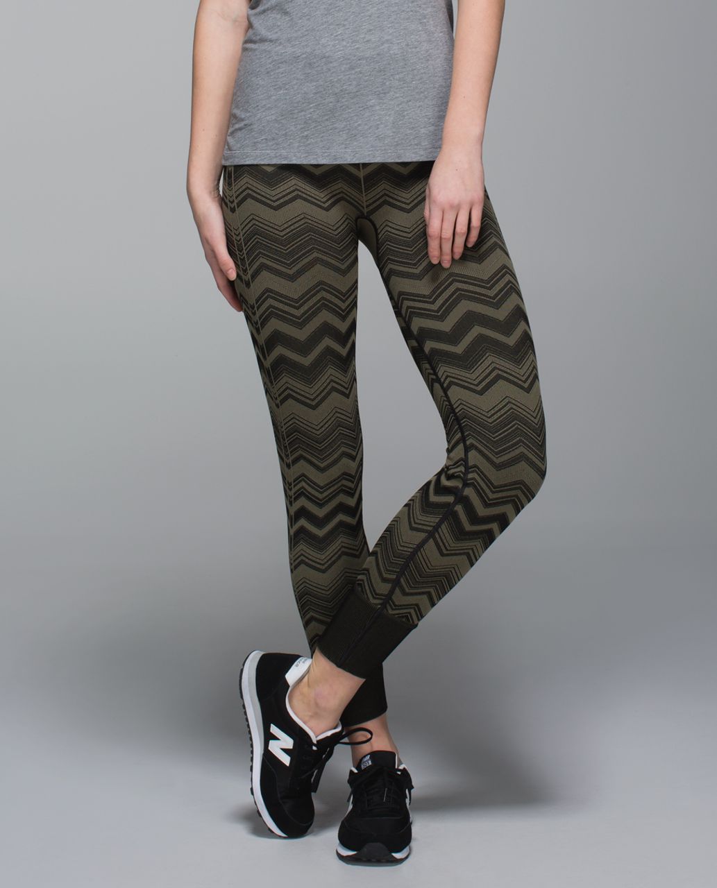 Lululemon Ebb To Street Pant - Heathered Fatigue Green (Chevron