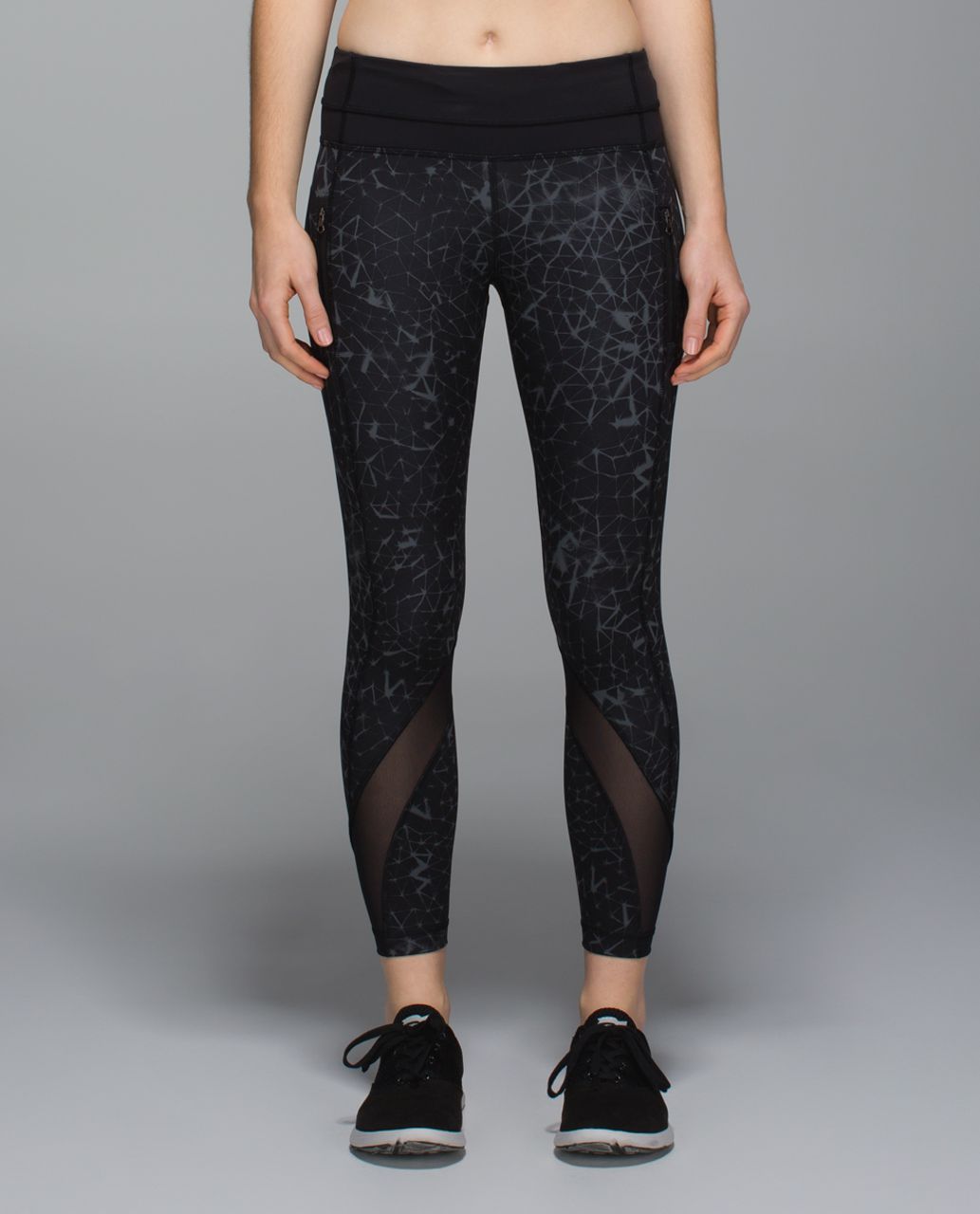 Lululemon Inspire Tight II *Full-On Luxtreme (Mesh) - Star Crushed Coal Black / Black