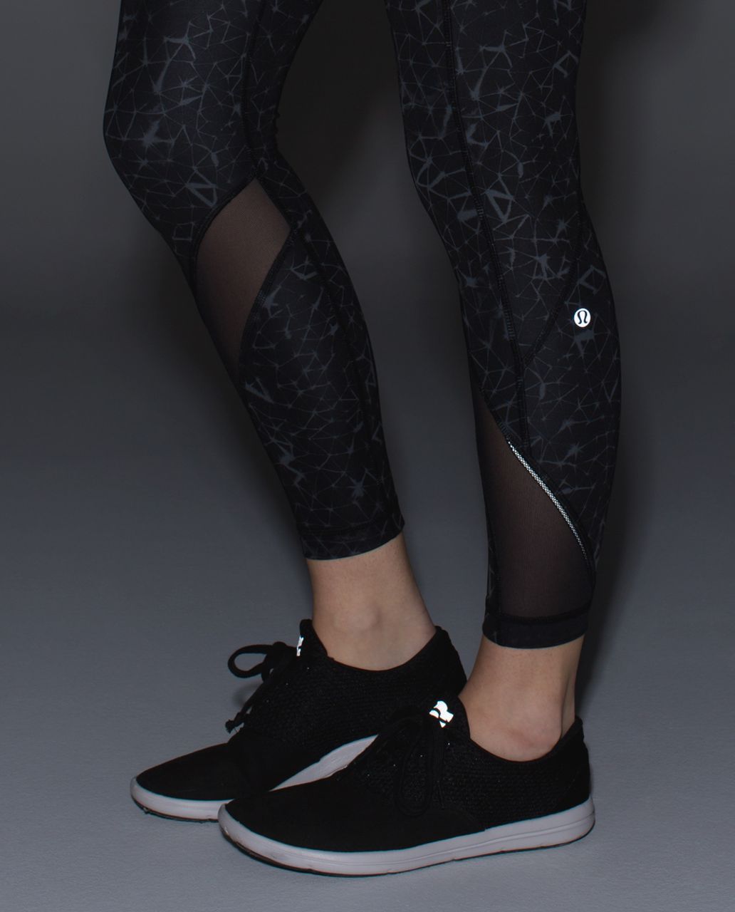 Lululemon Inspire Tight II *Full-On Luxtreme (Mesh) - Star Crushed Coal Black / Black