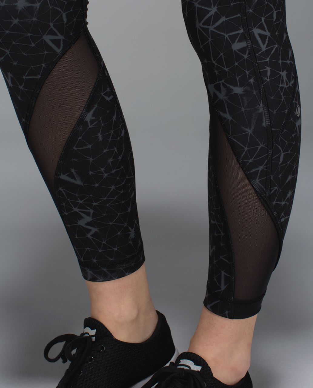 Lululemon Inspire Tight II Full-On Luxtreme Leggings With Mesh Panel Pebble  Print Parfait Pink Alberta Lake/Black Polyester Women's Size 12