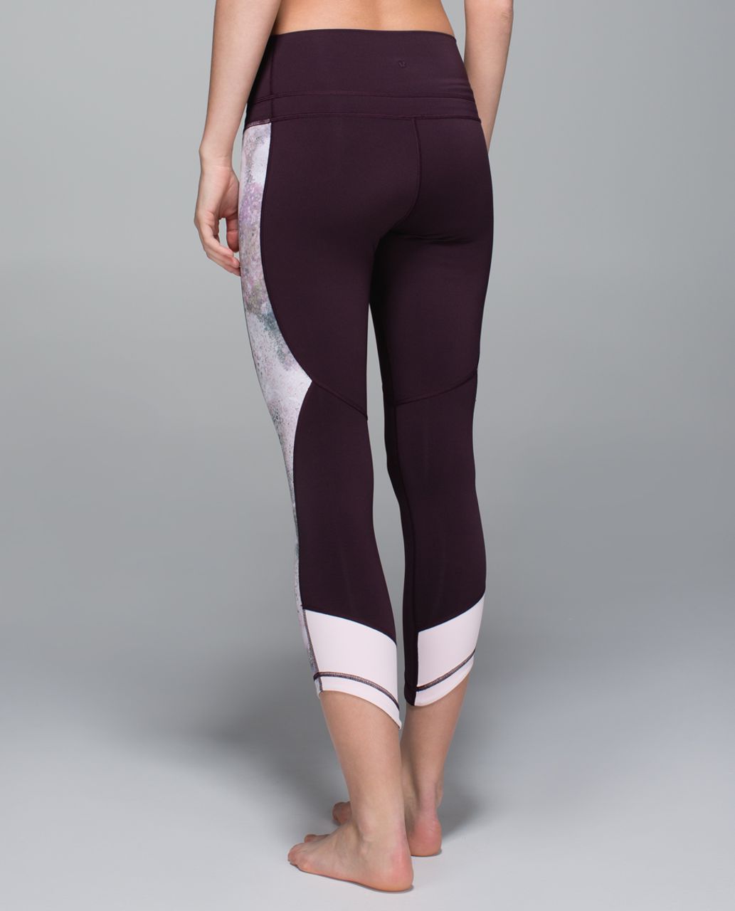 Lululemon Retreat 7/8 Pant - Black Cherry / Sugar Crush Multi