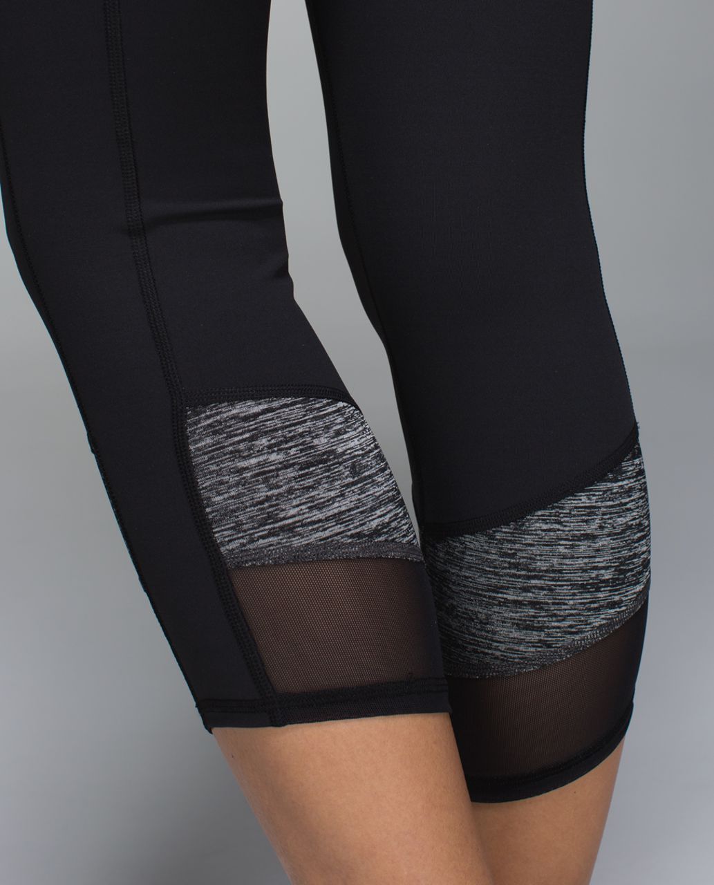 Lululemon If You're Lucky Crop *Full-On Luxtreme - Black /  Heathered Black