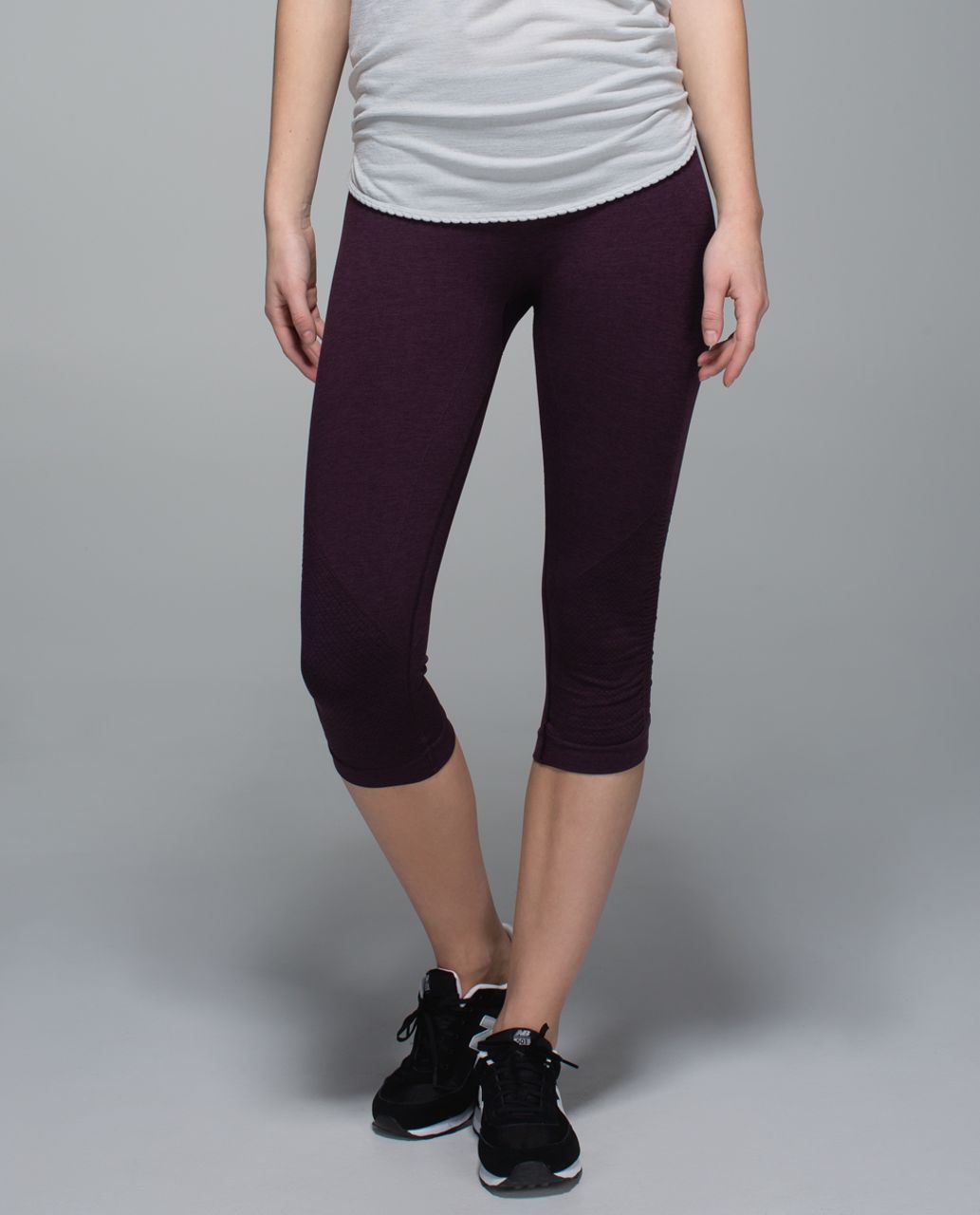 Lululemon In The Flow Cropped Leggings Gray Size 4 (Small)