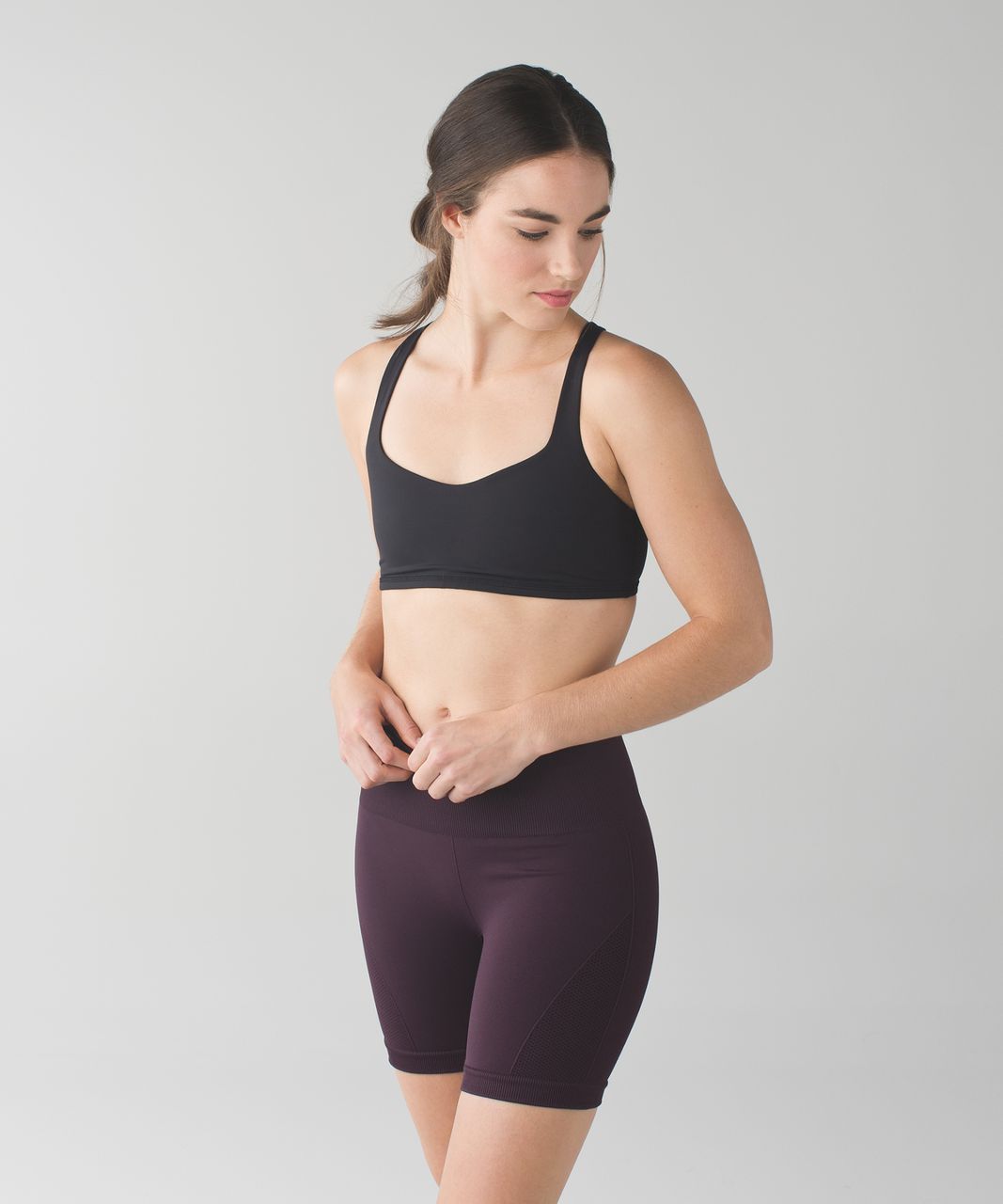 Lululemon Sculpt Short - Black Cherry