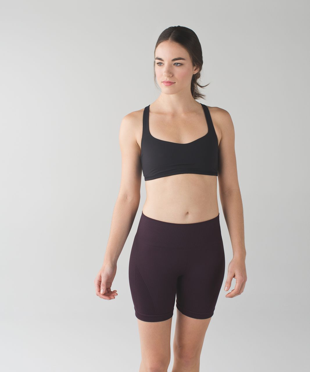 Lululemon Sculpt Short - Black Cherry