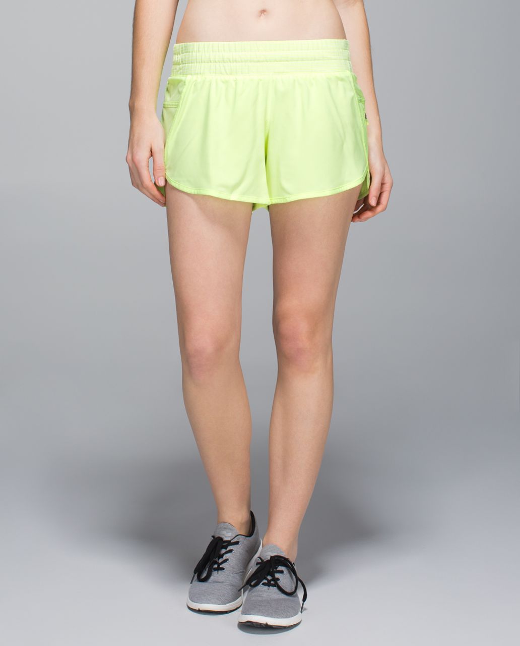 Lululemon Tracker Short III *4-way Stretch - Clear Mint / Hyper Stripe Clear Mint Zest