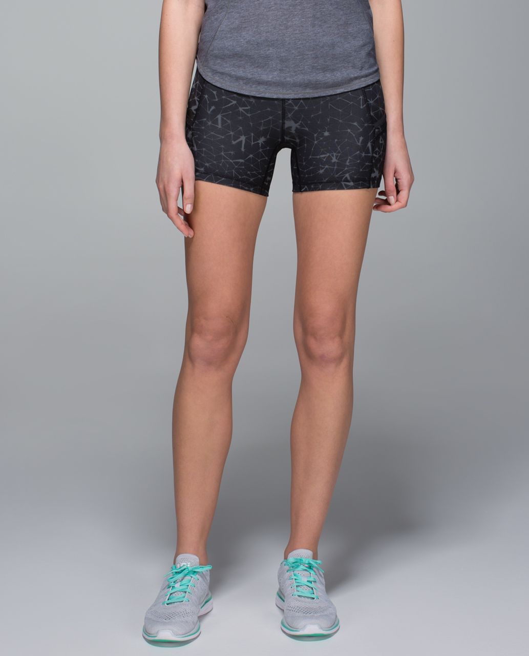 Lululemon What The Sport Short *Full-On Luxtreme - Star Crushed Coal Black
