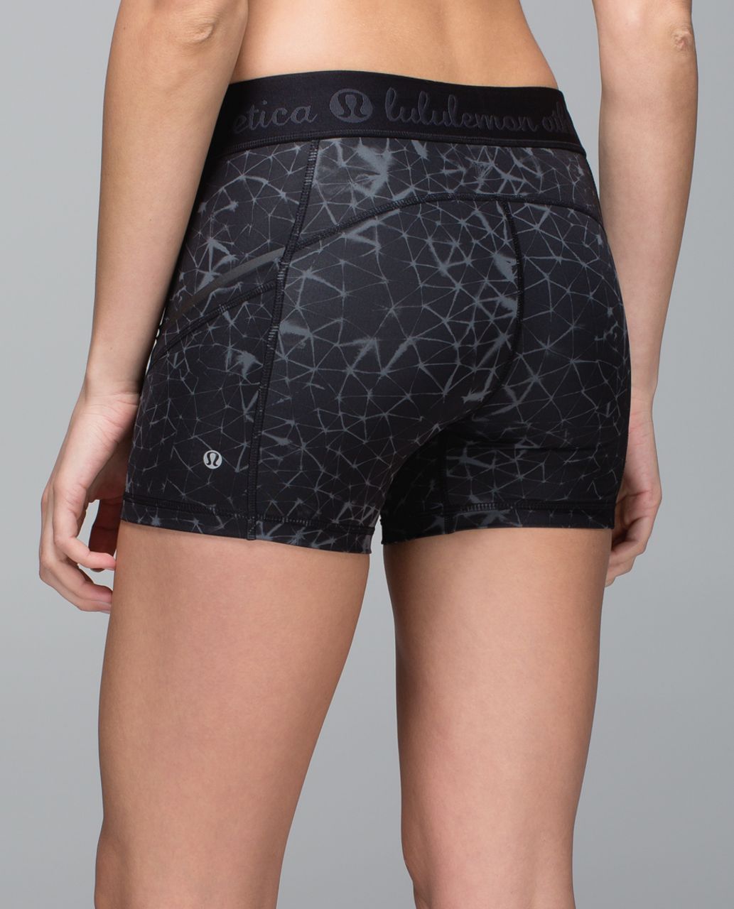 Lululemon What The Sport Short *Full-On Luxtreme - Star Crushed Coal Black